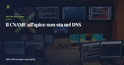 Il CNAME all'apice non sta nel DNS