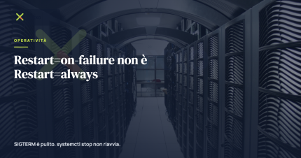 Restart=on-failure non è Restart=always