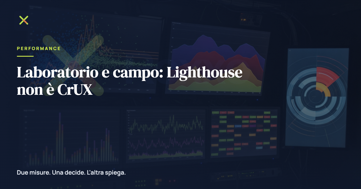 Laboratorio e campo: Lighthouse non è CrUX