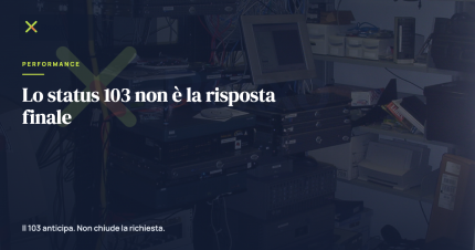 Lo status 103 non è la risposta finale