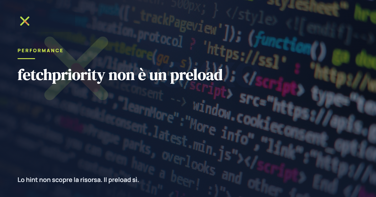 fetchpriority non è un preload